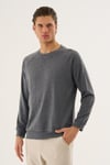 Bisiklet Yaka Basic Sweatshirt