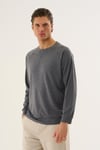 Bisiklet Yaka Basic Sweatshirt