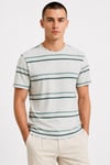 Çizgili Bisiklet Yaka T-shirt