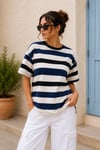 Çizgili Oversize T-shirt