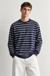 Çizgili Uzun Kollu Sweatshirt
