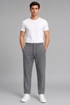 Dokulu Relaxed Fit Bağcıklı Pantolon 