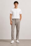 Dokulu Relaxed Fit Bağcıklı Pantolon 