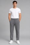 Dokulu Relaxed Fit Bağcıklı Pantolon 