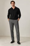 Dokulu Slim Fit Kumaş Pantolon