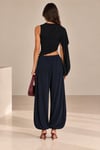 Dökümlü Balloon Fit Pantolon