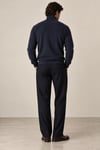 Fitilli Balıkçı Yaka Erkek Sweatshirt