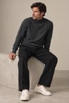 Fitilli Balıkçı Yaka Erkek Sweatshirt