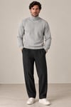 Fitilli Balıkçı Yaka Erkek Sweatshirt
