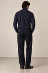 Fitilli Balıkçı Yaka Erkek Sweatshirt