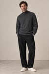 Fitilli Balıkçı Yaka Erkek Sweatshirt
