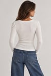 Fitilli Slim Fit Uzun Kollu Bluz
