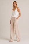 Keten Wide Leg Pantolon