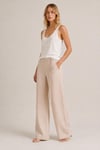 Keten Wide Leg Pantolon