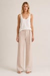 Keten Wide Leg Pantolon