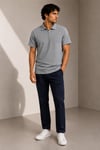 Kısa Kollu Fermuarlı Polo Yaka T-shirt
