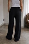 Krinkıl Dokulu Beli Lastikli Wide Leg Pantolon