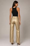 Metalik Görünümlü Wide Leg Pantolon