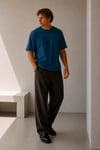 Oversize Bisiklet Yaka T-shirt 