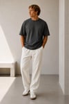 Oversize Bisiklet Yaka T-shirt 