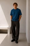 Oversize Bisiklet Yaka T-shirt 