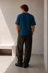 Oversize Bisiklet Yaka T-shirt 