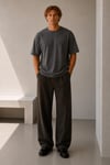 Oversize Bisiklet Yaka T-shirt 
