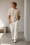 Oversize Bisiklet Yaka T-shirt 