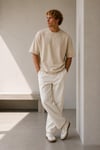 Oversize Bisiklet Yaka T-shirt 