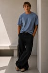 Oversize Bisiklet Yaka T-shirt 