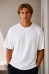 Oversize Bisiklet Yaka T-shirt 