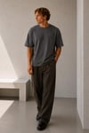Oversize Bisiklet Yaka T-shirt 