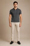 Polo Yaka Fermuarlı T-shirt