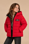 Puffer Kapüşonlu Unisex Çocuk Şişme Mont