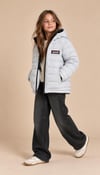 Puffer Kapüşonlu Unisex Çocuk Şişme Mont