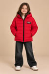 Puffer Kapüşonlu Unisex Çocuk Şişme Mont