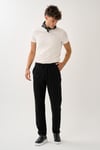 Regular Fit Beli Lastikli Keten Pantolon