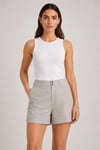 Regular Fit Keten Şort