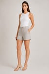 Regular Fit Keten Şort