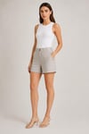 Regular Fit Keten Şort