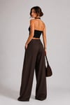 Sırtı Açık Fitilli Crop Top