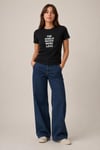 Slogan Baskılı Regular Fit T-shirt