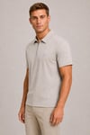 Teknik Kumaş Fermuarlı Polo T-shirt