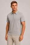 Teknik Kumaş Fermuarlı Polo T-shirt