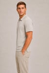 Teknik Kumaş Fermuarlı Polo T-shirt