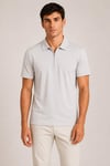 Ultra Yumuşak Dokulu Kısa Kollu Fermuarlı Polo Yaka T-shirt