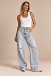 Yırtık Detaylı Jean