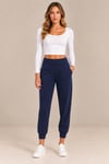 Yüksek Bel Cepli Jogger Pantolon