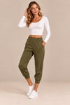 Yüksek Bel Cepli Jogger Pantolon