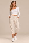 Yüksek Bel Cepli Jogger Pantolon